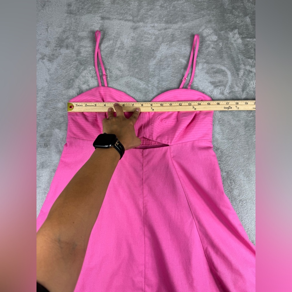 Moon river hot pink dress sz large - Picture 4 of 9